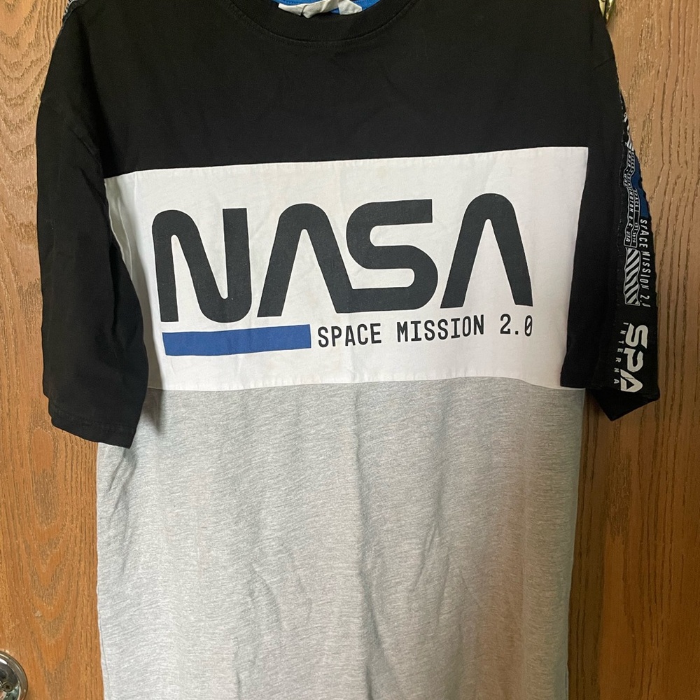 Space Mission 2.0 Black and Gray Men's Shirt